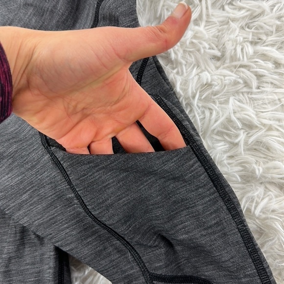 Lululemon Speed Tight Heathered Black - Picture 5 of 7